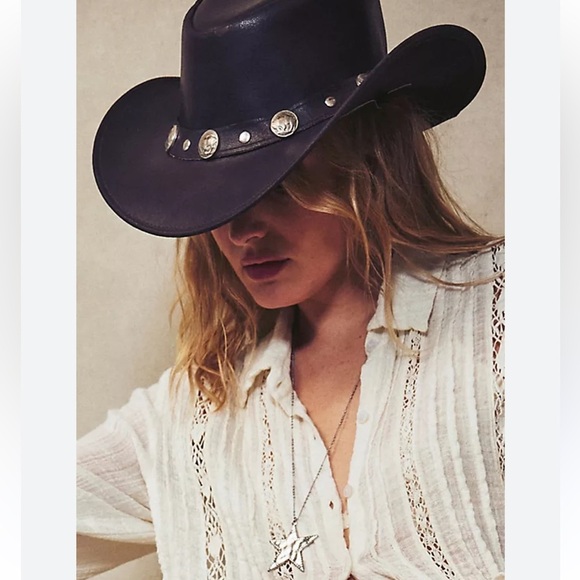 Free People Accessories - Free People X Understated Leather Gold Coast Hat Cowboy Hat O/S New